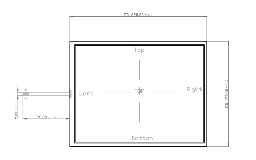 Touch Screen Panel 10,4 Inch Resistive AA1277-10.4