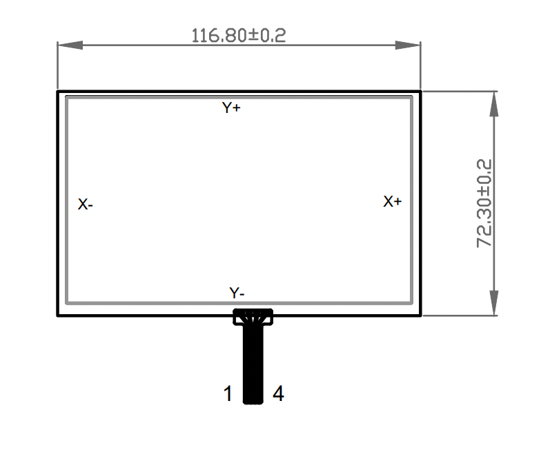 Touch Screen Panel 5 Inch Resistive AA1031-5