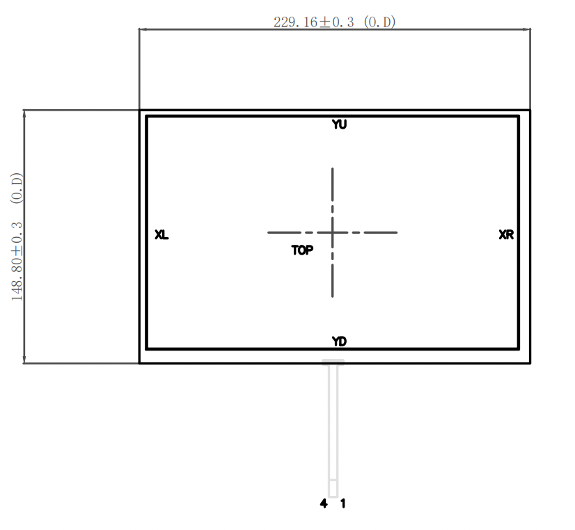 Touch Screen Panel 10,1 Inch Resistive AA1168-10.1